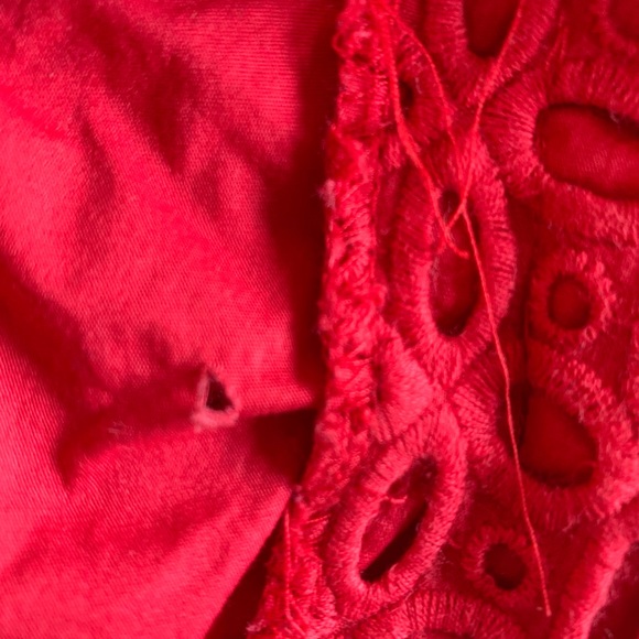 J. Crew Red Crochet No. 2 Pencil Skirt - Picture 7 of 9